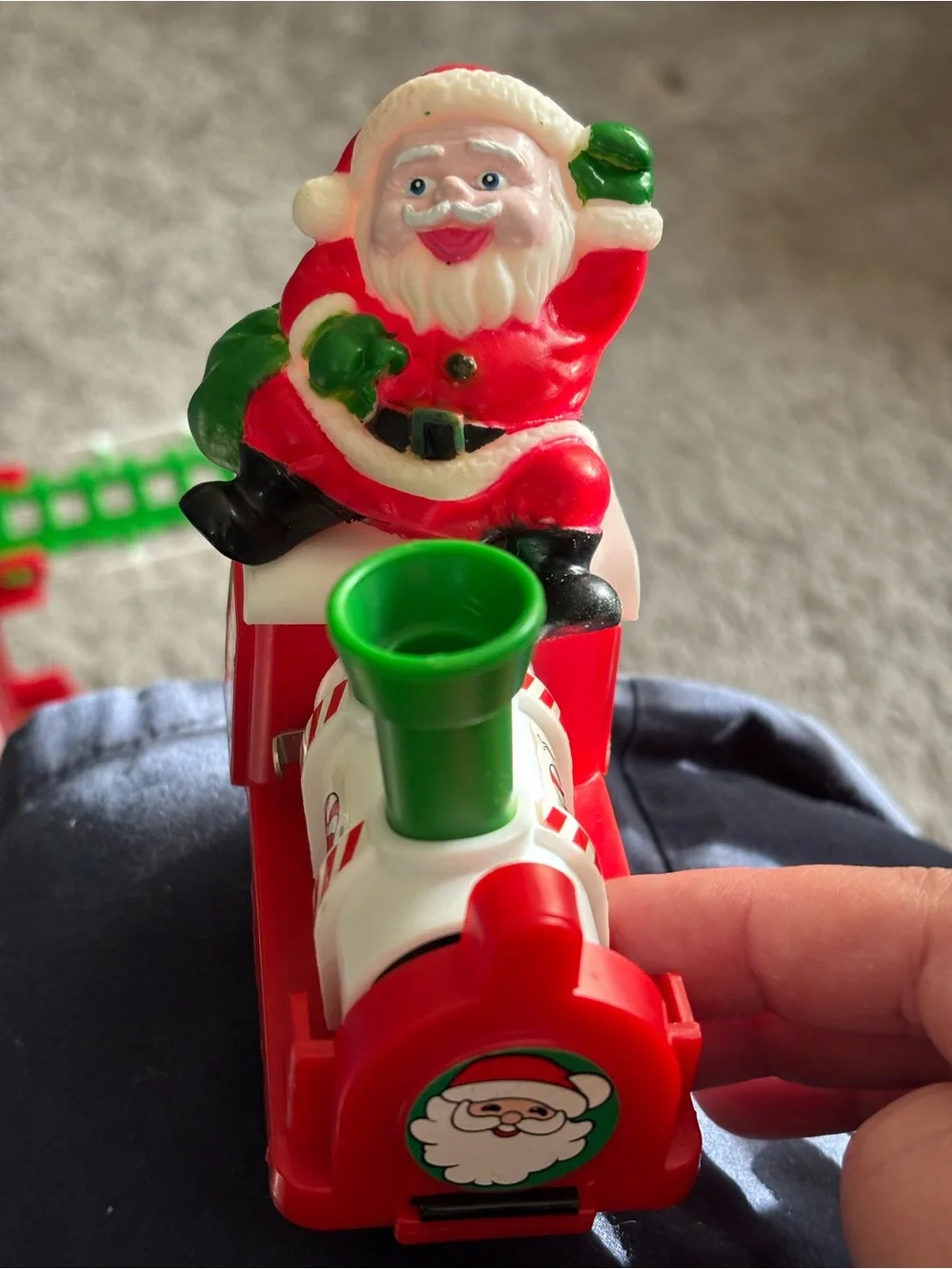 VTG 1991 New Bright Turn Over Choo Choo Christmas Train No 130 Box WORKING